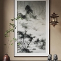 New Chinese Hanging Paintings Chinese Hanging Paintings 3d model