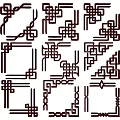 New Chinese Style Flower Lattice Carved Hollow Flower Window Carved Corner Flower Carved Gypsum Window Flower Carved Wood Carved Pattern Corner Flower 3d model