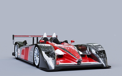 Car sports car Audi R10 Racing 3d model