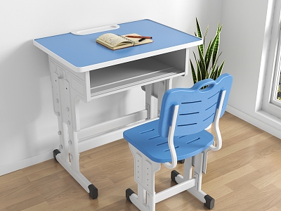 Children'study desks and chairs Children's reading desks and chairs model