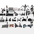 Sports Equipment Various Types of Treadmills Dumbbells Exercise Bikes and Fitness Gear