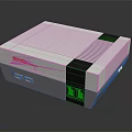 Nintendo Entertainment System Retro Gaming Console Electronic Device With Classic Design 3d model