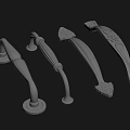Silver Metal Cabinet Handles With Various Ornate And Simple Designs