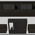 Solid Wood Tea Display Shelf And Custom Showcase Set For Tea Shop Merchandise