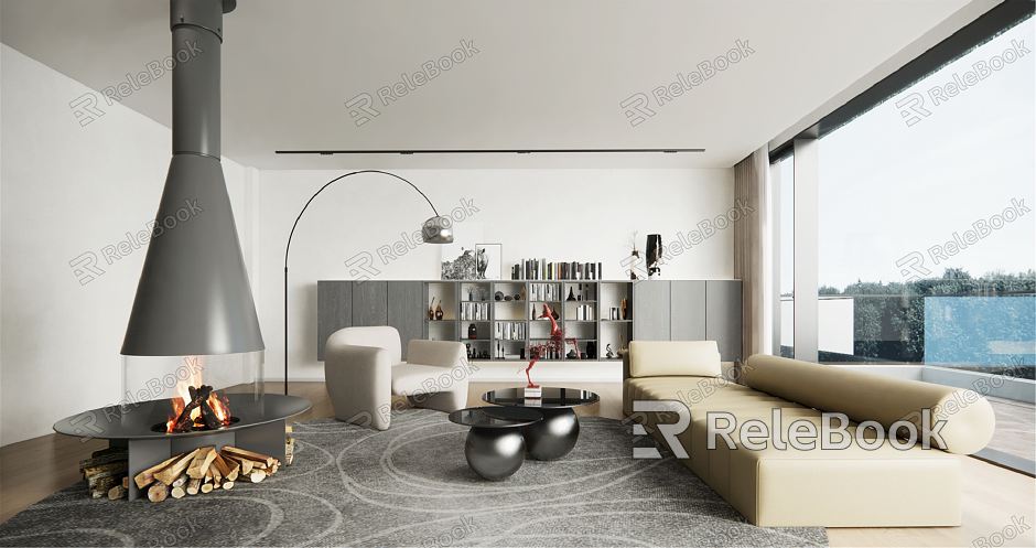 Modern Living Room Simple Living Room model