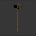 Practical Wooden Stick With Tied Rope As Household Hanging Tool Decoration