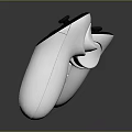 Ergonomic Wireless Gaming Controllers In White And Black With A B X Y Buttons