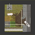 3D Power Facility Model with High Voltage Tower Utility Truck Road and Green Area