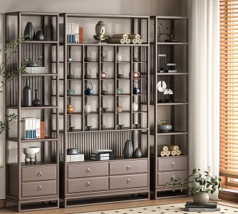 New Chinese Antique Rack 3d model