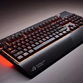 ASUS ROG STRIX Gaming Keyboard With Black Design And Red Backlit Illuminated Keys