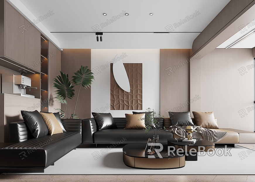 modern living room model