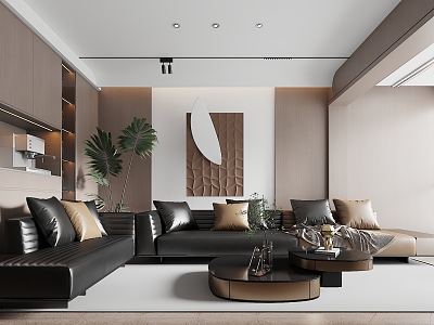 modern living room model