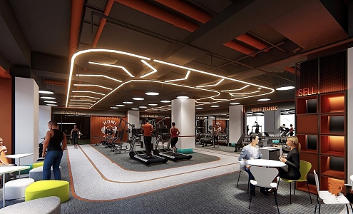 Modern Gym 3d model