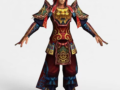 Tech Exhibition Hall Showcasing Interactive Virtual Character With Ornate Futuristic Design 3d model
