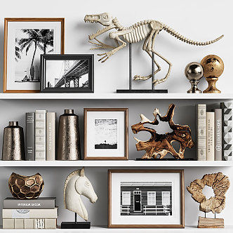 Modern Ornaments Combination Decorations Ornaments Furnishings Dinosaur Fossils 3d model