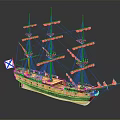 Modern Ship 3d model