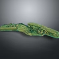 Ancient Chinese Bronze Dragon Artifact With Intricate Carved Details And Green Patina Surface