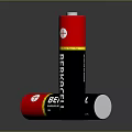 Berkacell Alkaline Battery Design With Red Black Color Standing And Lying