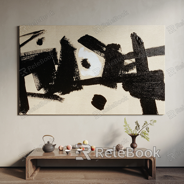 New Chinese abstract painting decorative painting model