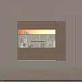 Modern Light Wood And White Sideboard With Coffee Machine Cups And Fresh Fruits