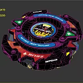 Commercial Rotating Display Equipment With Colorful Indicator Lights And Speed Control Features