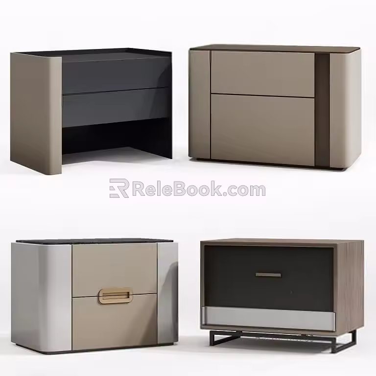 Bedside table 3d model