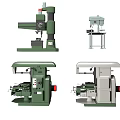 Various Types Of Industrial Equipment Including Green And White Metalworking Machines