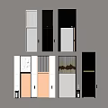 Modern Elevator Combination Traction Elevator Landing Elevator Door Elevator Room Office Building Elevator Community Elevator 3d model