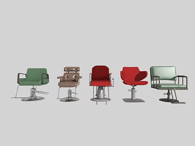 Ergonomic Massage Chairs With Various Colors And Modern Styles For Relaxation 3d model