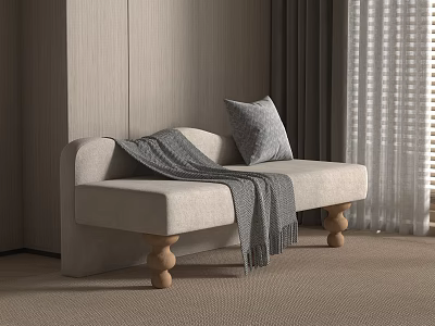 Modern chaise longues 3d model