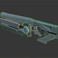 Modern Sci-Fi Gun Sci-Firearms Sci-Fi Game Gun Games Firearms Game Gun 3d model