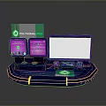 Polyignal Pro Advanced Console With Multiple Screens And Neon Design Elements 3d model