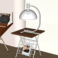 Modern table lamp table lamp side magazine 3d model