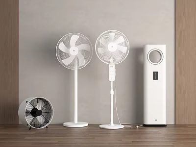 Modern fan electric fan floor fan purifier dehumidifier 3d model