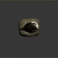Realistic Seabird Animal Painting Taxidermy Display On Stone Base With Plaque