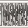 Modern Decorative Architectural Wall Component With Vertical Lines And Gray Background