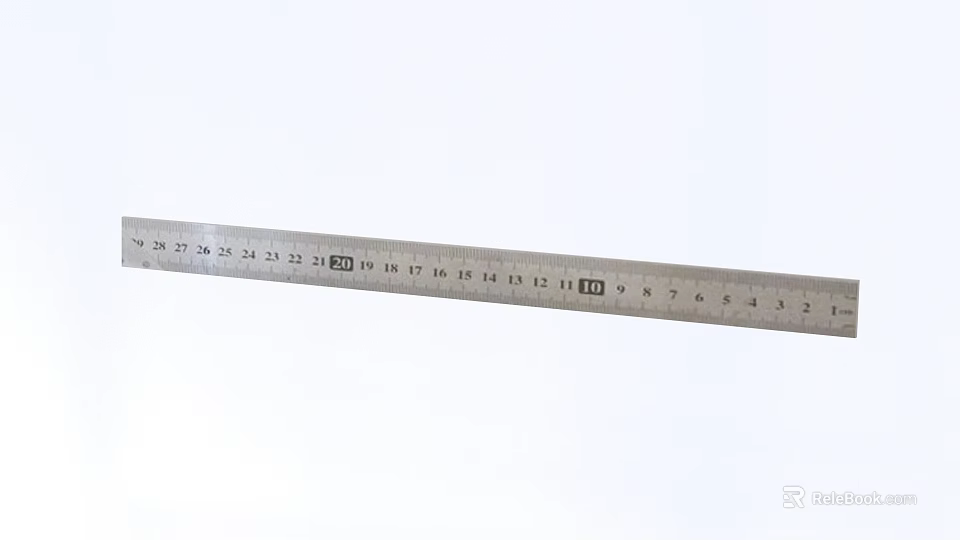 Industrial Metal Measuring Ruler With High Accuracy Scale Markings For Precision Tasks 3d model 