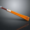 Yellow Long Household Daily Use Item With Brown Grip And Metal Components