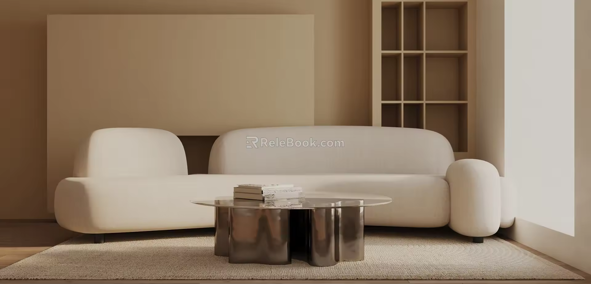 Three-seat sofa 3d model