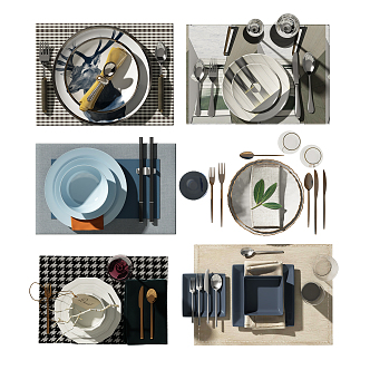 Modern Tableware 3d model