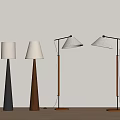 Ancient Style Floor Lamp Fishing Lamp 3d model