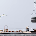 New Chinese Tea Set 3d model