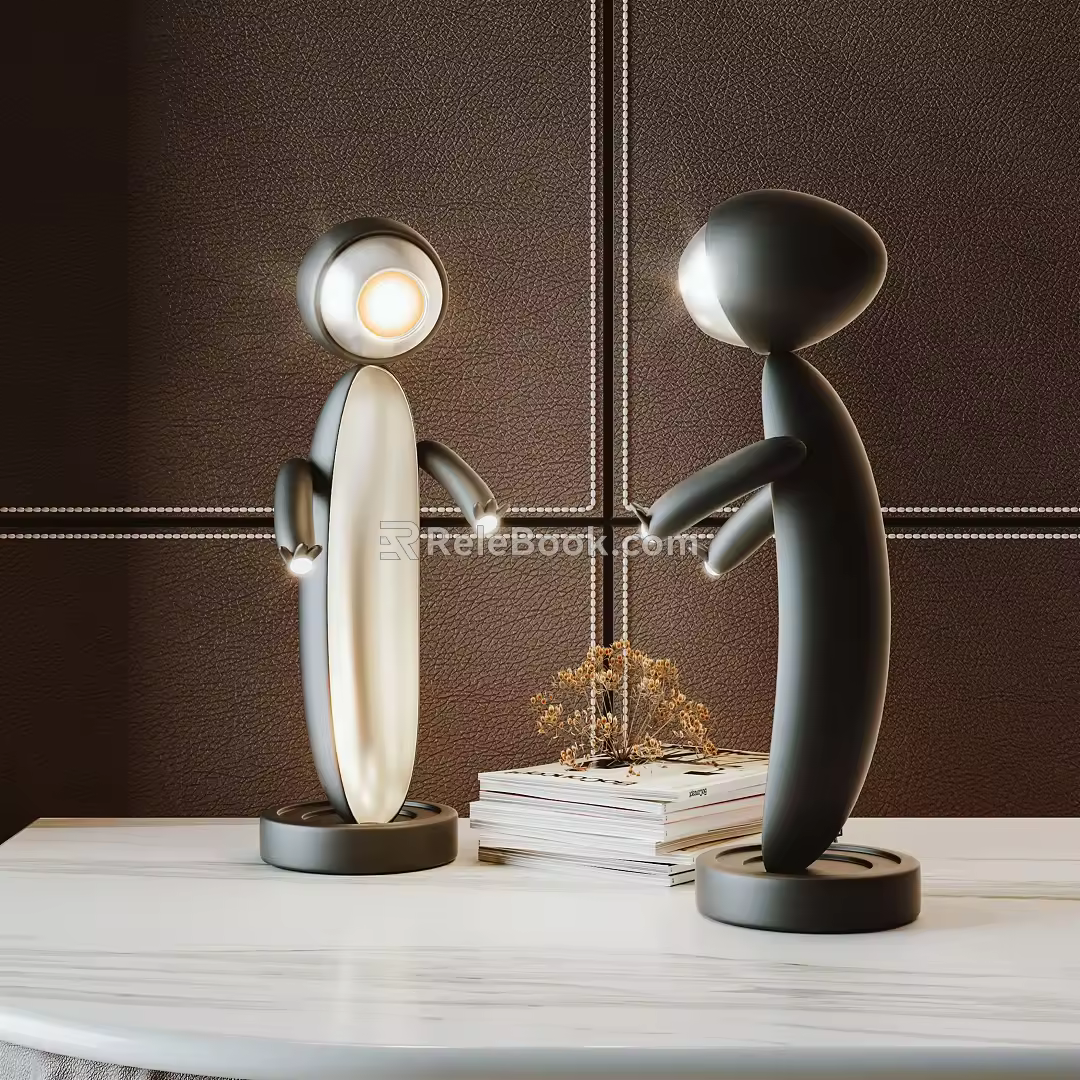 Modern table lamp 3d model