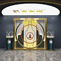 Baiyunbian liquor counter 3d model