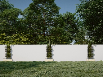 Modern landscape wall landscape wall 3d model