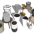 Bonsai Potted Plants With Various Decorative Stands And Modern Pot Designs