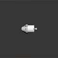 White Spacecraft With Cross Shaped Solar Panels For Cosmic Exploration Mission