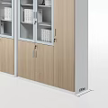 Light Wood Storage Cabinets With Different Designs Open Shelves And Closed Doors