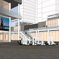 Modern Office Building Complex With Multiple Towers And Commercial Plaza Space
