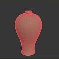 Handcrafted Ceramic Sculpture Carving With Smooth Surface And Oval Vase Shape 3d model